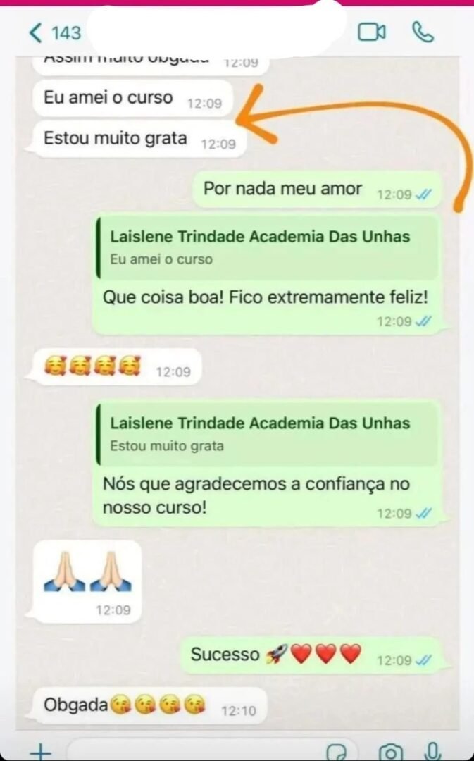 Depoimento de aluna