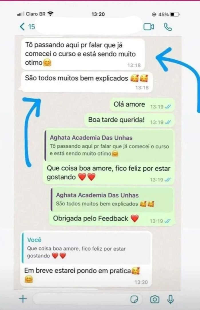 Depoimento de aluna